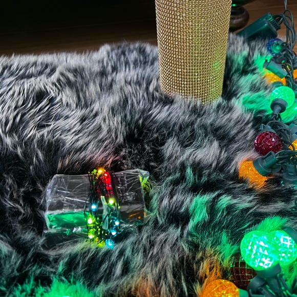 Holiday lighting bundle Christmas glitter candle holder & string lights - Picture 5 of 12